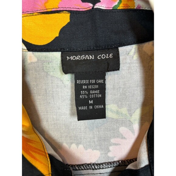 Morgan Cole Women’s Floral Button Up Jacket Black‎ With Floral AOP Size Medium - Picture 3 of 11